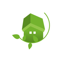 Illustration Vector Graphic of Eco Building Logo