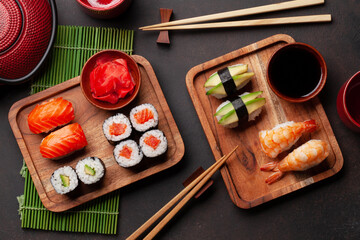 Japanese sushi set