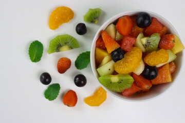 fruit salad in a bowl