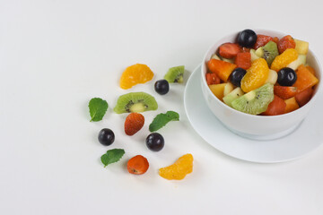 fruit salad in a bowl