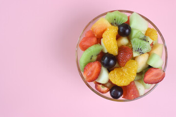 fruit salad in a bowl