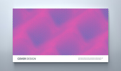Background with convex forms. Volumetric composition with optical illusion. 3d dynamic vector illustration for cover, banner, flyer or presentation.