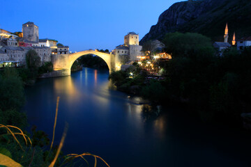 Mostar Bridge is a bridge over the river Neretva that passes through the city of Mostar in Bosnia...