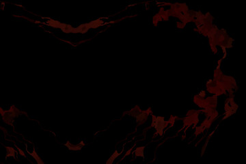 Red design pattern on Black background .Abstract wallpaper. Black wallpaper.