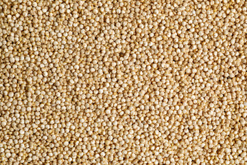 Heap of healthy quinoa as background