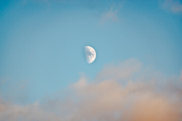 Blue sky with the clouds 
