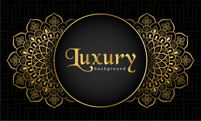 Luxury stylish mandala background with golden arabesque pattern Arabic  Islamic east style. decorative modern mandala for print, poster, cover, brochure, flyer, banner, Vector floral mandala.