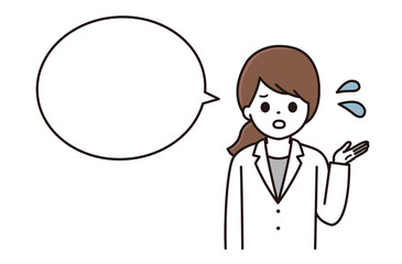 薬剤師 説明 女性 吹き出し