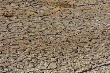 Drought Zayandeh River or  Zayandeh-Rood or Zayanderood in winter, Esfahan, Iran.  largest river of the Iranian Plateau in central Iran.