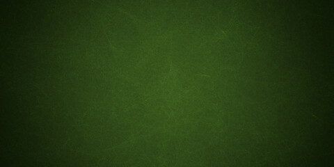 Elegant dark emerald green background with black shadow border and old vintage grunge texture design
