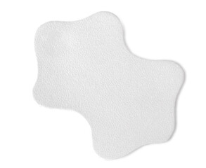  white leather tags isolated on white background