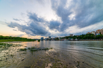 View of Rostov-on-Don from the left bank of the Don river