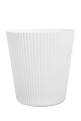 White flowerpot isolated