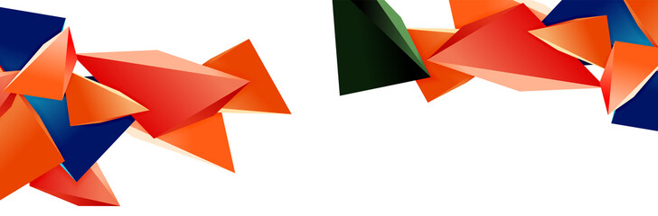 Triangle mosaic abstract background, 3d triangular low poly shapes. Geometric vector illustration for covers, banners, flyers and posters and other