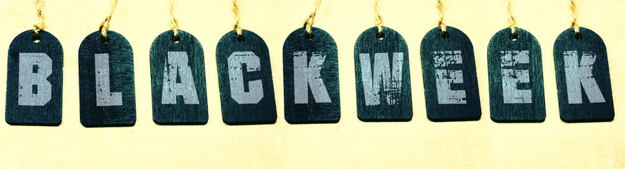 Preisschilder Black Week