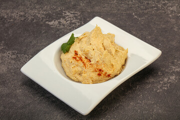 Vegan dietary cusine - humus snack