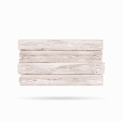 Light old wood planks. Vector Illustration