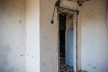 Interior of the old abandoned apartment