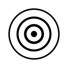 Silhouette of arrow board on white background