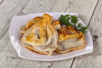 Georgian cuisine - khinkali with meat