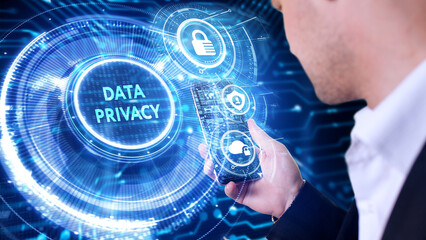 Cyber security data protection business technology privacy concept. Data privacy