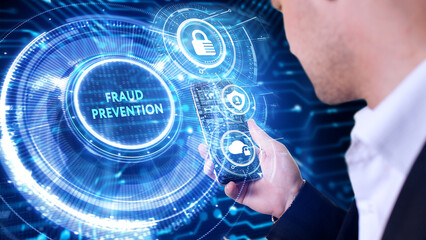 Cyber security data protection business technology privacy concept. Fraud prevention