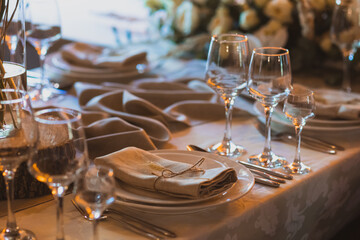 Elegance in every detail of wedding table decoration