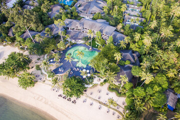 Aerial view of the Mecure hotel in Koh Chang