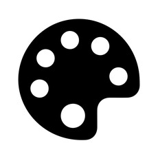 Canvas silhouette on white background