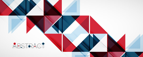 Set of vector triangle geometric backgrounds. Vector illustration for covers, banners, flyers and posters and other designs