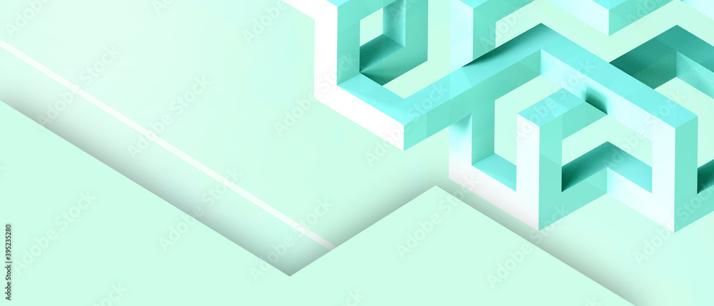Poster abstract background modern green geometry creative is beautiful and simple with copy space.poster, g