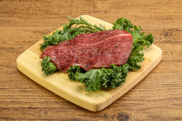 Raw beef steak for grill