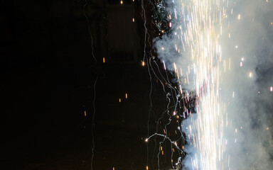 Diwali fireworks image of fireworks during the auspicious Diwali festival.
 - obrazy, fototapety, plakaty