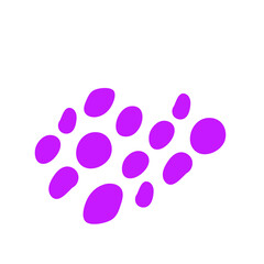 Abstract spot texture of the dot on the white background