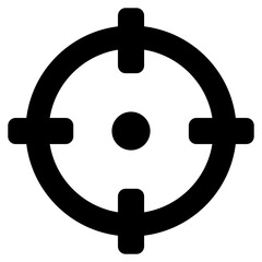 Crosshair Symbol Vector 