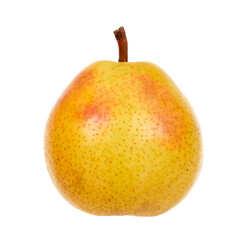 Fresh yellow pear isolated on white background.