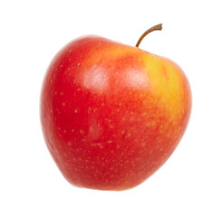 Fresh red apple isolated on white background.