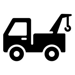Naklejka premium Crane Truck Vector 