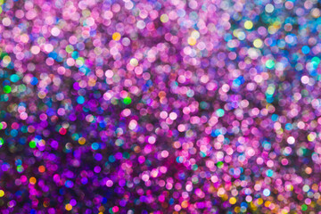 bokeh effect glitter colorful blurred abstract background for birthday, anniversary, wedding, new year eve or Christmas