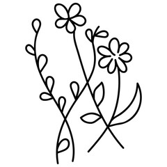 Decorative Flower Element 