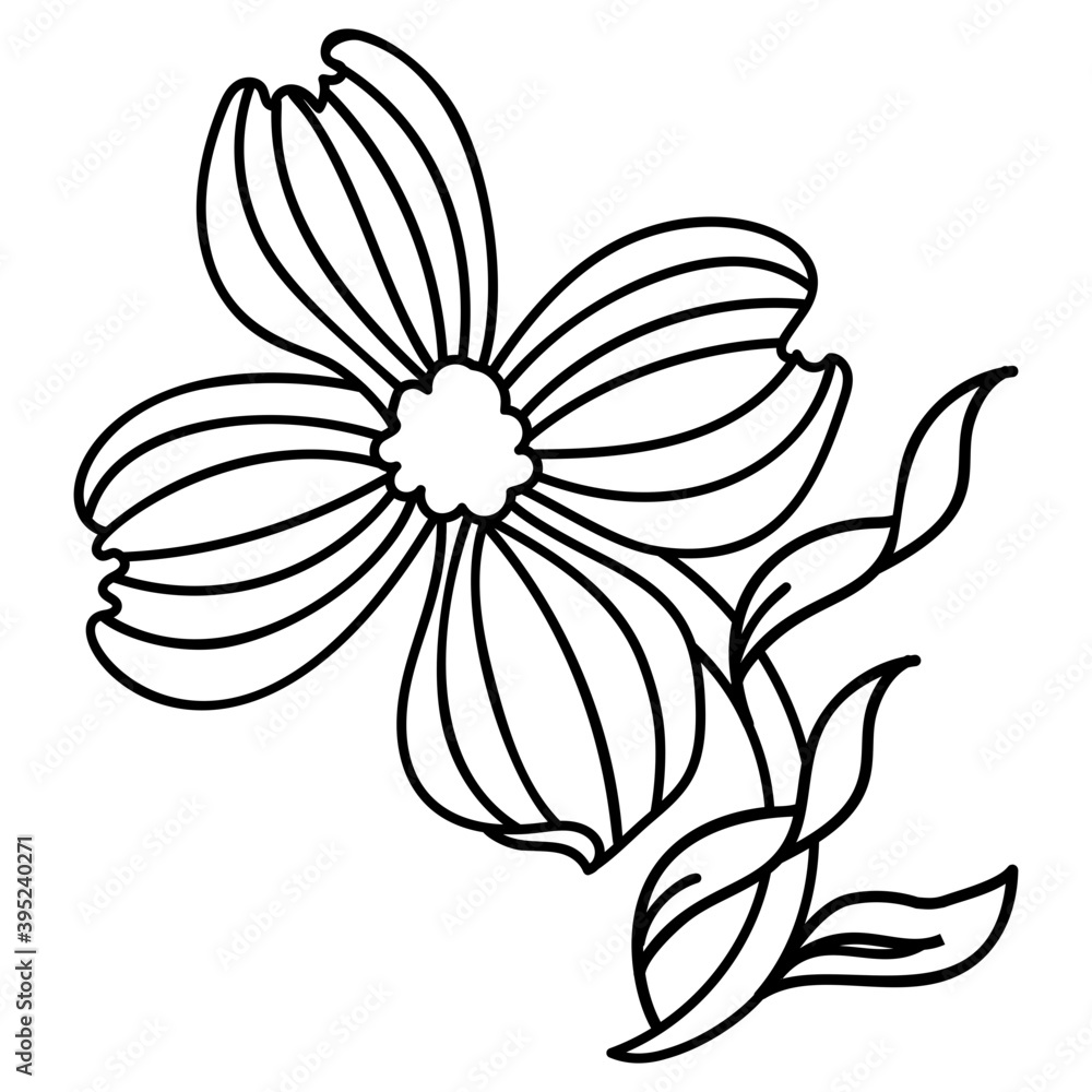 Canvas Prints flower tattoo element