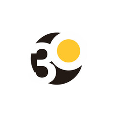 30 Years Anniversary Celebration Vector Template Design Illustration