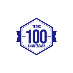 100 Years Anniversary Celebration Vector Template Design Illustration