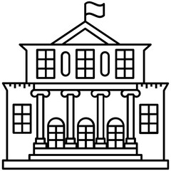 Government Building Vector 