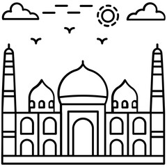 Castle Illustration Vector 