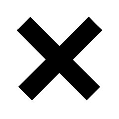 Multiplication silhouette on white background