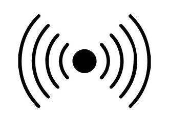 Echo silhouette on white background