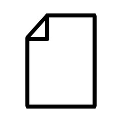 File silhouette on white background.