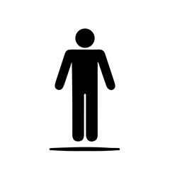 Silhouette of people on white background