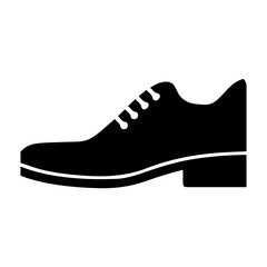 Silhouette of cobbler on white background